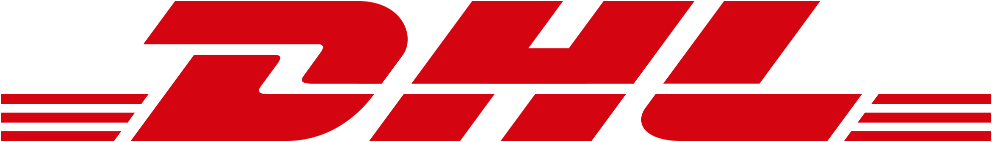 DHL logo symbolizing the international courier company.