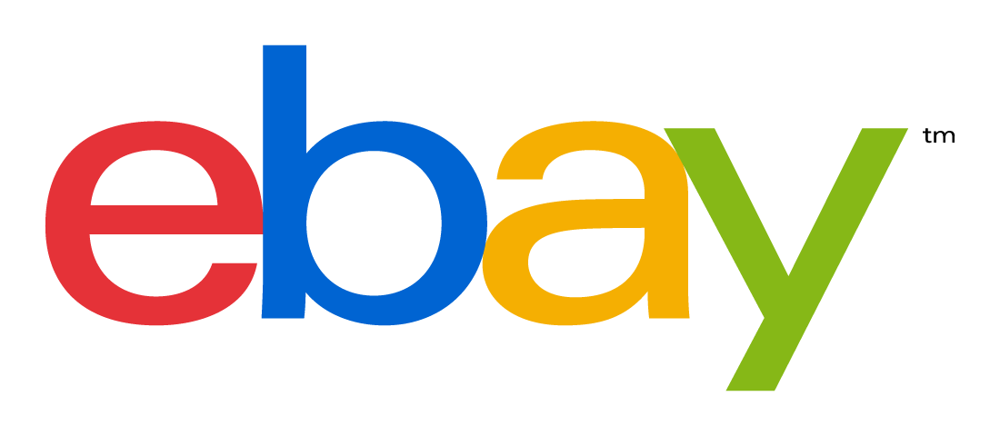 eBay logo highlighting the company's online marketplace.